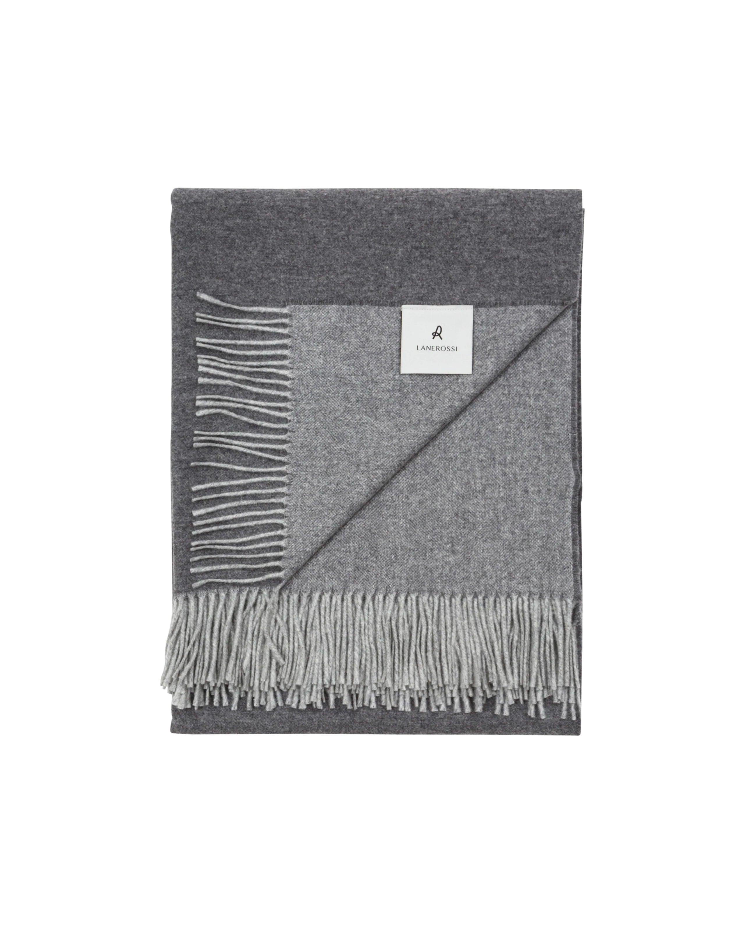 Ulisse Pure Wool Plaid Throw - Elegant Linen