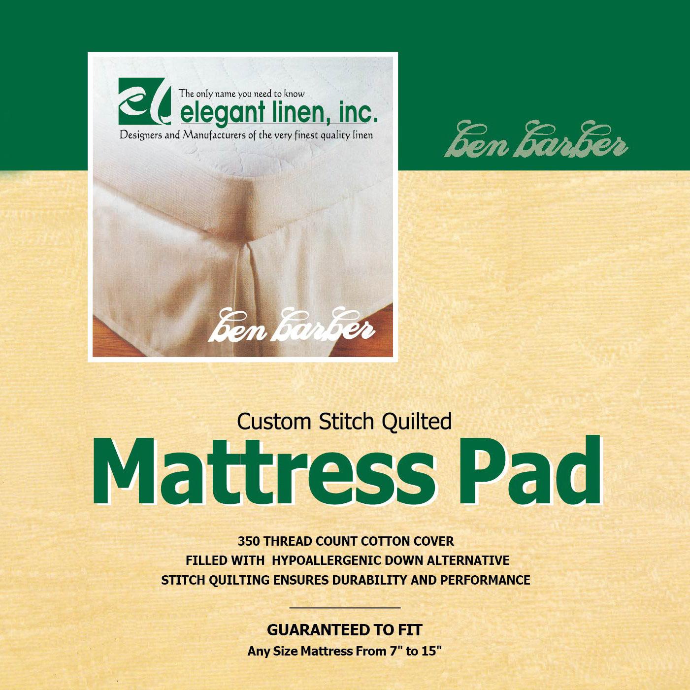 Elegant Linen Ultimate Mattress Pad