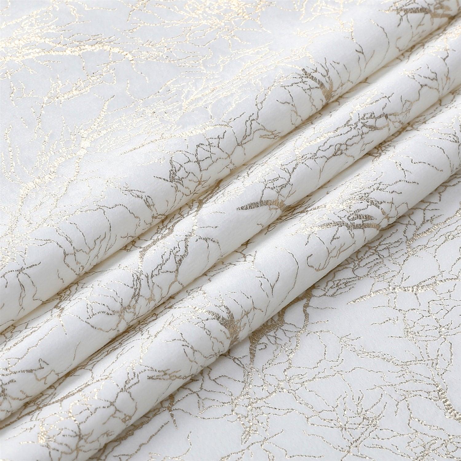 Velvet Tablecloth #1410 Gold Branch - Elegant Linen