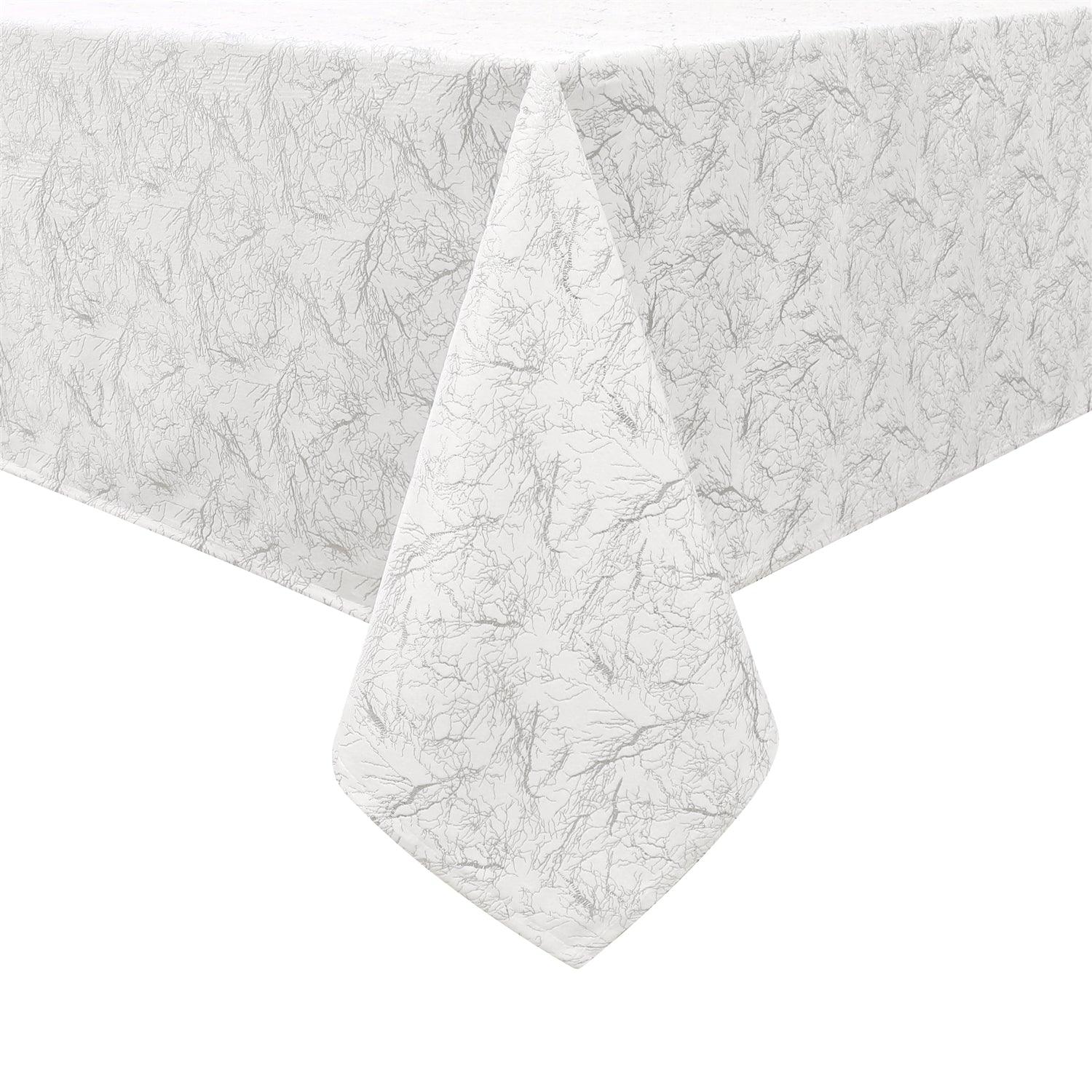 Silver Branch Velvet Tablecloth - Thumbnail 4