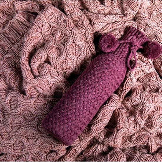 Washed Curvy Pink Throw - Elegant Linen