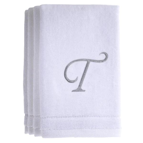 White monogram towels hotsell