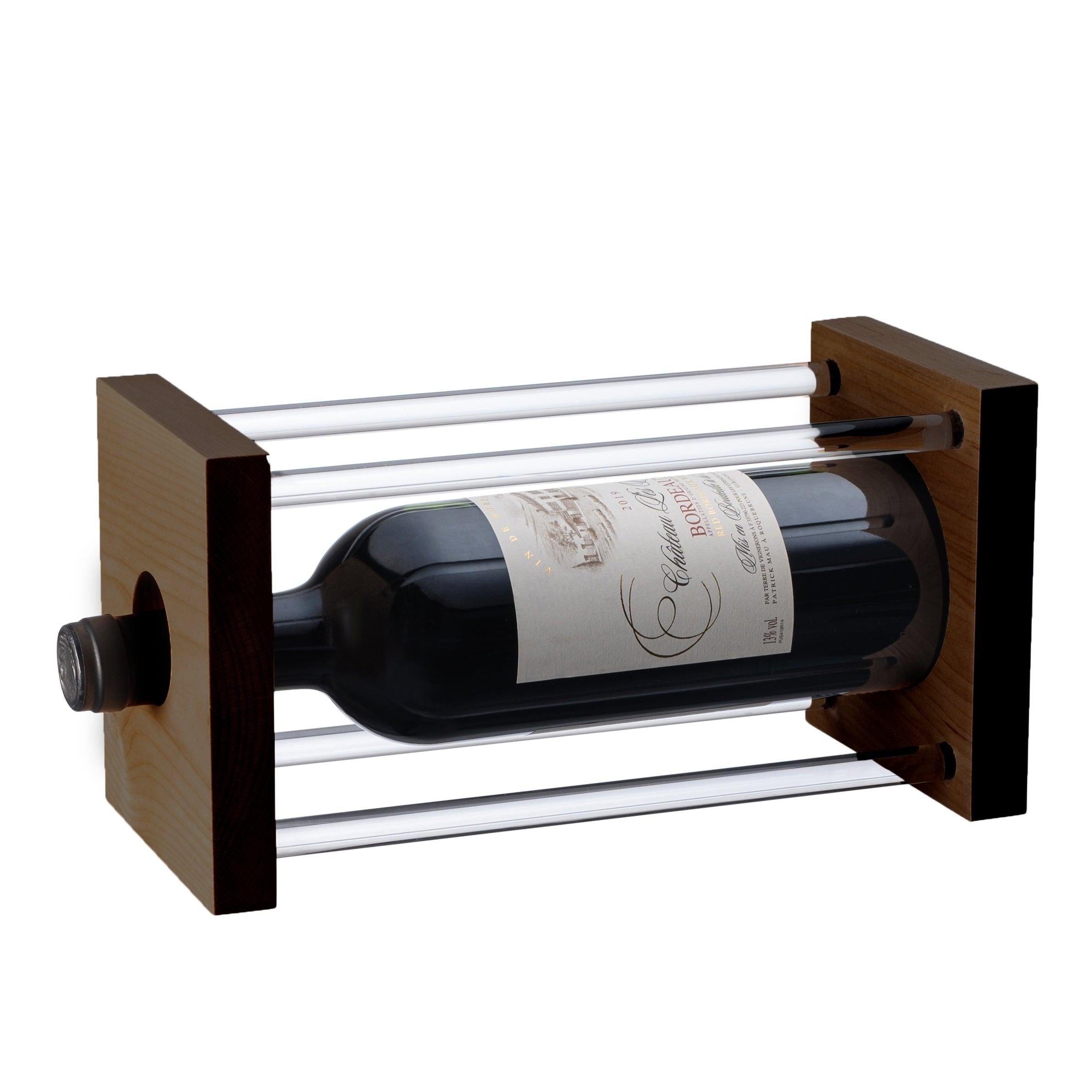 Wood Dowel Wine Stand - Elegant Linen